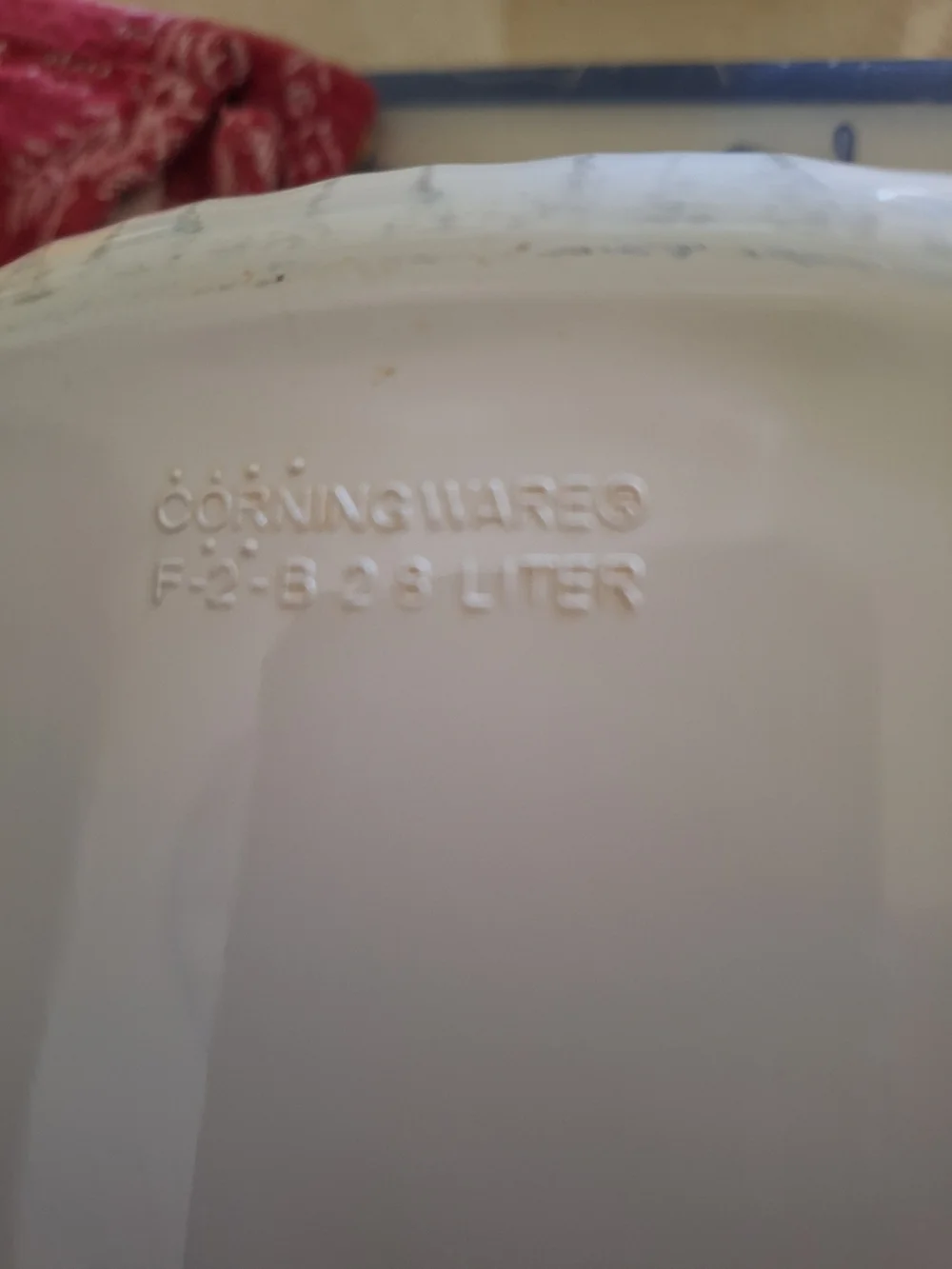 Clear Glass Lidded Casserole Dish - White Base